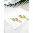 thumbnail image 5 of Gem Stone King 18K Gold Plated 1-1/4 inch Dangle Drop Spheres Lever-Back Earrings for Women, 5 of 5