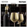 thumbnail image 5 of "Copas De Vino De Acero Inoxidable Doradas 4 pz ", 5 of 5