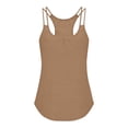 thumbnail image 7 of Tauxra Women's Tank Top, Neck I-Shaped Back Fold Detail, Yoga Exercise Camisole for Workout Casual Wear, Women's Workout Camisole, Breathable Polyester Top, 7 of 7
