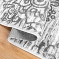 thumbnail image 5 of MeyJey 2'x10' Boho Vintage Runner Rug for Hallways, Non-Slip Machine Washable Area Rug Indoor Carpet Distressed Oriental Floor Rug for Bedroom/Dining/Living/Laundry Room, Light Gray, 5 of 12
