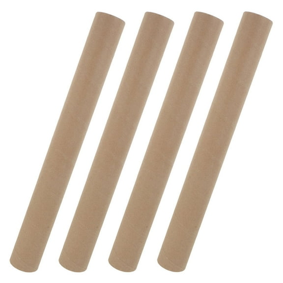FRCOLOR 4pcs Reusable Paper Mailing Tubes Heavy-Duty Cardboard Shipping Tubes Poster Transport Tubes with Caps  for Safe Shipping Storage and Transport