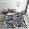 thumbnail image 5 of Zufioo Video Game Fleece Blanket Queen Size,Plush Bed Blanket,Ultra Soft Throw Blanket,Plush Fuzzy Cozy Blanket Perfect for Bed,Couch-60"x50", 5 of 7