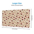 thumbnail image 2 of Naloa Valentine'S Day Rose Gaming Mouse Pad Large Mouse Mat Long Extended Desk Pad Non-Slip Rubber Mice Pads Stitched Edges Thin Pad (16x29.5 Inch), 2 of 8