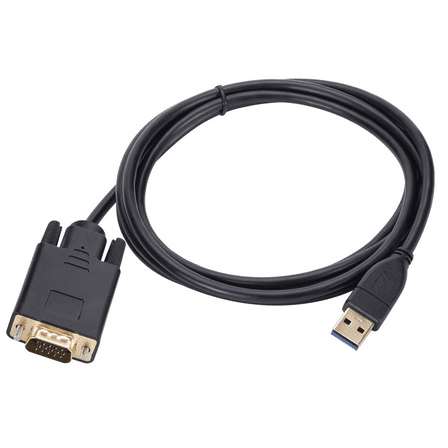 New Arrivals 1.8m USB 3.0 to VGA Cable USB3.0 Male Converter Adapter
