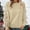 Khaki, variant on Christmas Bow Long Sleeve Tops for Women, Long Sleeve Crew Neck Red Neck Pullover, Casual Fall Winter Tops