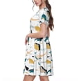 thumbnail image 2 of Disketp Cute Whale para Vestido de Manga Corta para Mujeres, Vestidos de Verano para Mujeres, Casual y Holgado para la Playa, 2 of 6