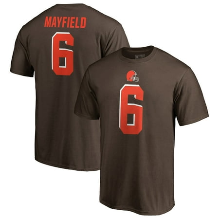 Brown Infant Nfl Jersey Baker Mayfield Cleveland Browns NFL Pro Line by Fanatics Branded Authentic Stack Name & Number T-Shirt - Brown ()