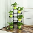 thumbnail image 3 of New Design Stair-shaped Plant Stand & Flower Pot Holder, Shoe Rack Bookshelf Metal Rack ,Accommodate Multi-Pot Plant Stand for Home Balcony Garden Patio, 3 of 9