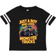 thumbnail image 3 of Inktastic Just a Boy Who Loves Monster Trucks Boys or Girls Toddler T-Shirt, 3 of 5