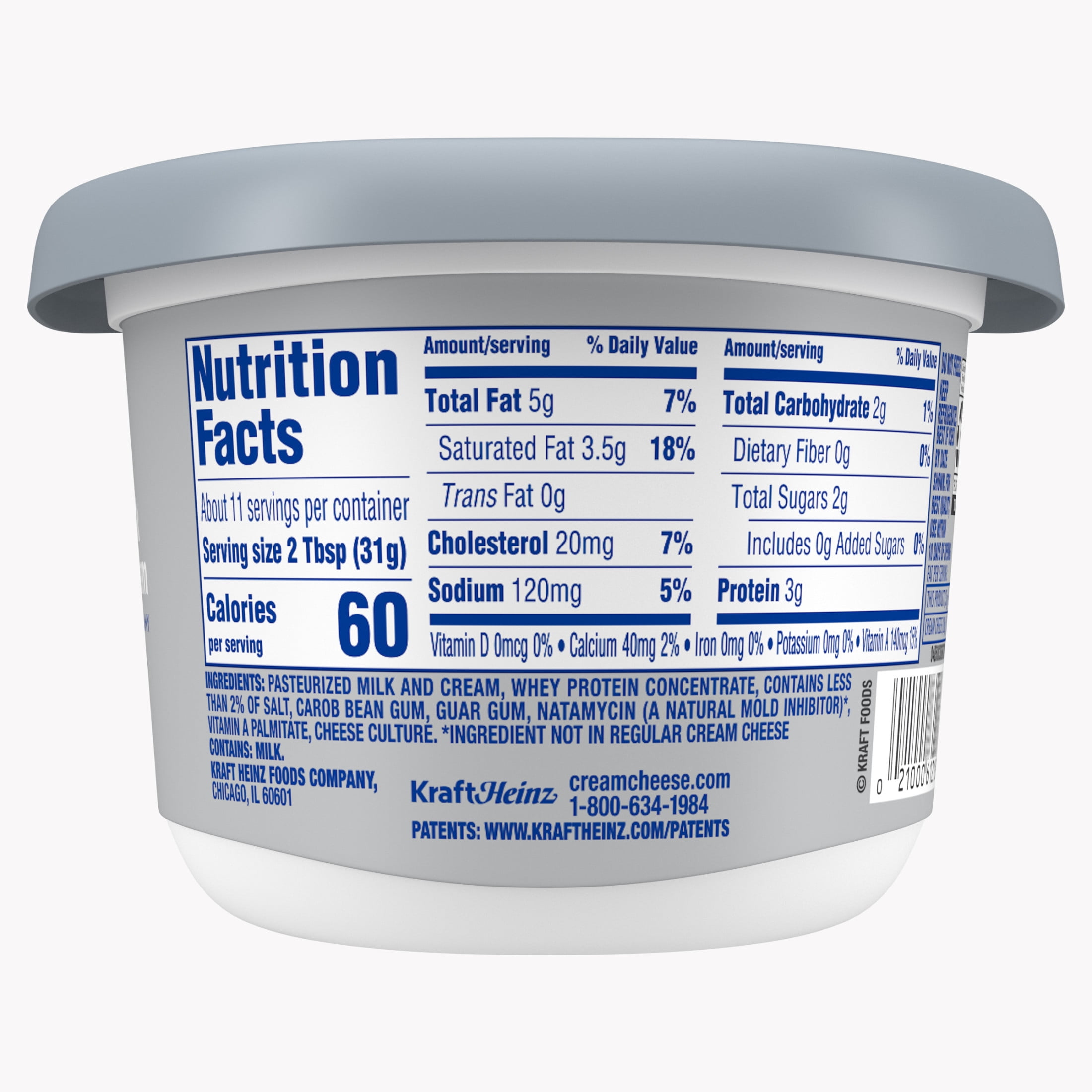 Philadelphia Reduced Fat Cream Cheese, 1 Tub, for Smooth, Spreadable Mornings, Original, No Artificial Preservatives, Flavors or Dyes, 12 oz