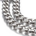 thumbnail image 2 of Tarnish Resistant 304 Stainless Steel Cuban Link Chains Faceted Unwelded Stainless Steel color 13.5~14x11.5~12x3mm 304 Stainless Steel, 2 of 2