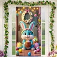 thumbnail image 4 of Sktrjpolfis Easter Bunny Door Cover 35.43x70.88in Spring Porch Outdoor Decoration, 4 of 5