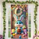 thumbnail image 5 of Easter Door Cover Length 180Cm Width 90Cm Easter Festival Porch Caricature Bunny Decoration Hanging Flag Easter Party Banners Decoration, 5 of 6