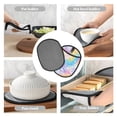 thumbnail image 6 of Multi-Functional Oven Silicone Pot Pad 7.5×9.4in Anti-Slip Heat-Insulating Pad Baking Gloves Heat-Resistant Cotton Layer 1 Pc Lightslategray Tie-Dye Background Vibrant Colors And Swirling (4), 6 of 7