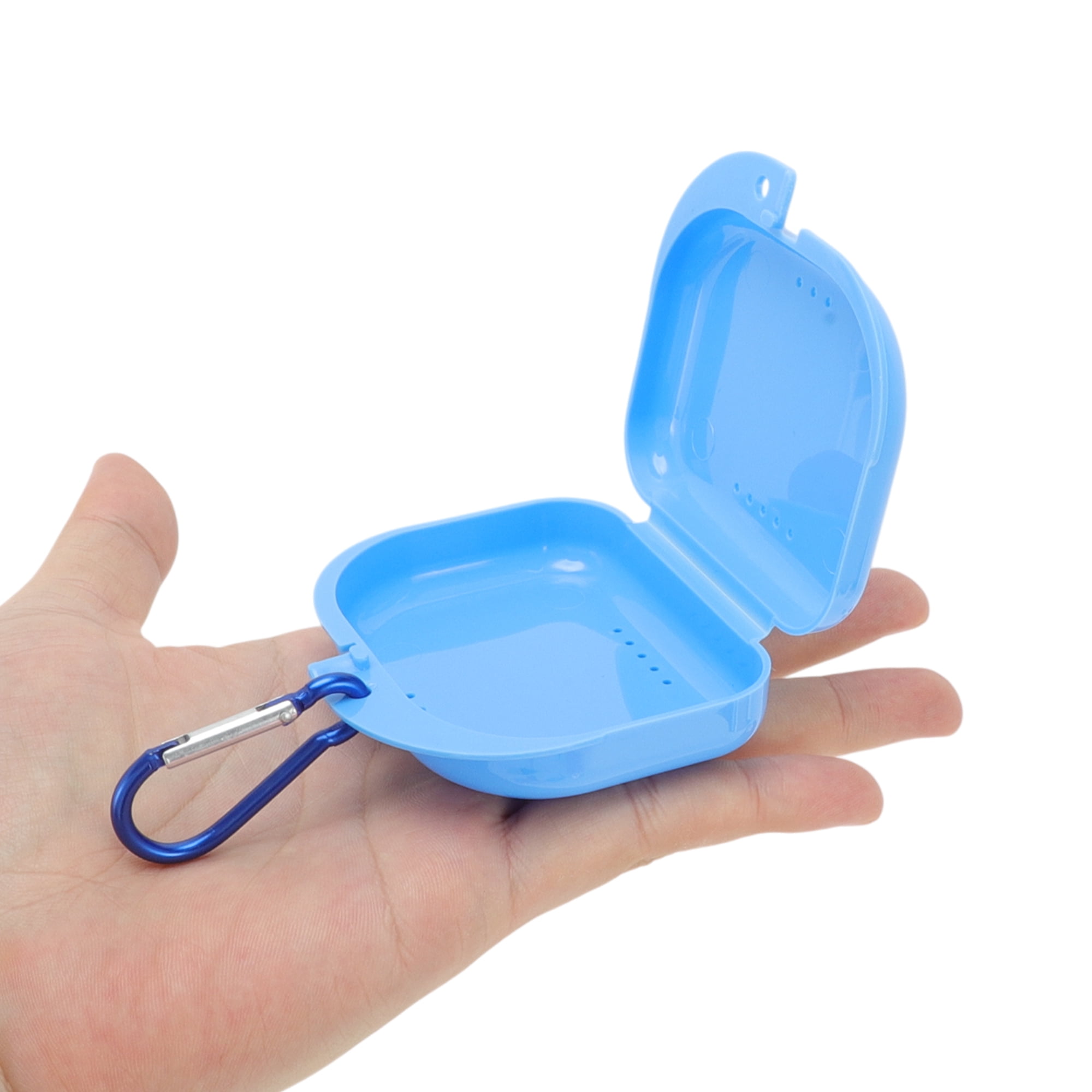 Unique Bargains Compact Braces Box with Buckle 1 Pc Blue
