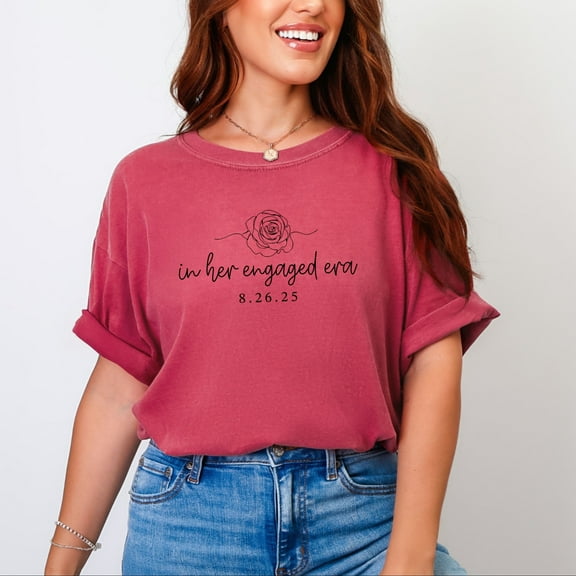 In Her Engaged Era - Women's Garment Dyed Tee