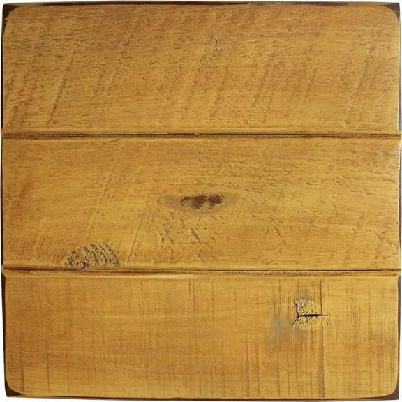 American Heartland 32744RYL Rustic Curve Corner Shutter TV Stand in Rustic Yellow