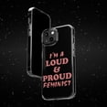 thumbnail image 6 of DistinctInk Clear Case for Apple iPhone 13 Pro MAX (6.7" Screen) - I'm a Loud & Proud Feminist, 6 of 9
