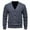 Dark Gray, variant on Men's Fashion Coat Solid Color Knitted Elastic Sweater Button Solid Color V Neck Long Sleeve Sweater Fall Winter Outwear Warm Sweaters Coat