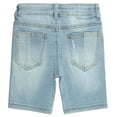 thumbnail image 4 of KIDSCOOL SPACE Boys Summer Denim Shorts, Soft Strechy Elastic Band Inside Half Jean Pants,6-7 Years, 4 of 5