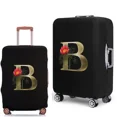 thumbnail image 1 of Luggage Cover Protective Suitcase Trolley Case Dust Cover 18 To 28 Inch Golden Flower Series Pattern Elastic Travel Protective 8Golden flower B L, 1 of 6