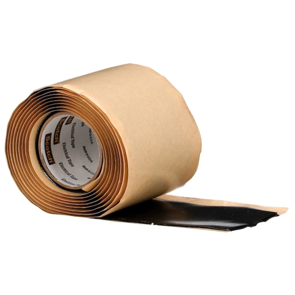 3m Electrical Tape, Rubber, Black, 2 yd L, 2 in W 2234-2X6FT