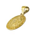 thumbnail image 4 of 14K Gold 15MM Saint Christopher Medal Protect Us Charm, 4 of 5