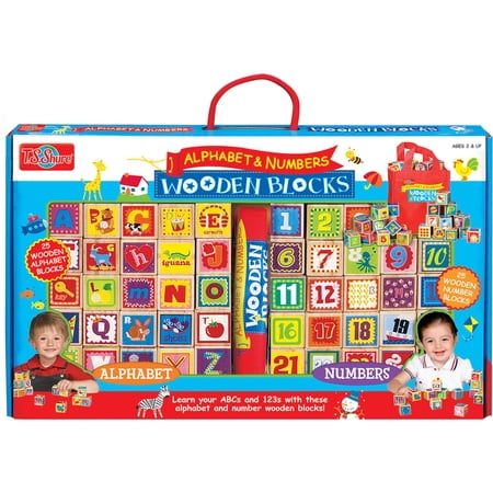T.S. Shure Alphabet and Numbers Cutesie Wooden Blocks
