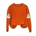 thumbnail image 6 of Neewe Women's Casual Crew Neck Sweatshirt Halloween Printed Loose Soft Long Sleeve Pullover Tops, 6 of 6