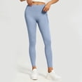 thumbnail image 2 of Liuinsasek Women's Tight Fit Hip-lifting Yoga Pants Stretchy High Waist Mesh Side Pockets Sports Fitness Pants Comfy Everyday Wear, 2 of 8