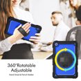 thumbnail image 2 of Case for Lenovo Tab M10 Plus 3rd Gen 10.6 Inch 2022 with Screen Protector, 360 Degree Rotating Kickstand Hand Strap Heavy Duty Shockproof Cover with Shoulder Strap, Dark Blue PC, 2 of 7