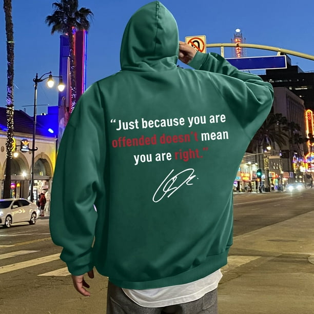 MHFRRA Sudaderas con Capucha Estampadas, Estilo Casual, Ropa Cómoda y de Moda para Uso Diario, para Actividades Al Aire Libre y Relajación Verde oscuro