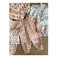 thumbnail image 4 of Pijamas de manga larga con volantes estampados para niñas, conjunto de dos piezas para dormir, Otoño, 2023, 4 of 4