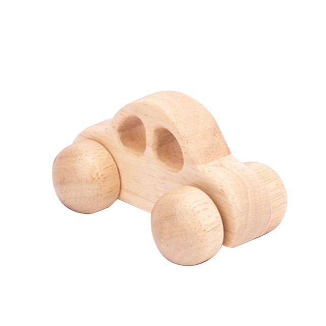 PVCS Let's Make Wooden Car Toys Wood Rattle Toy Cars Handmade Wood Eco Toy Car Gift for Kids