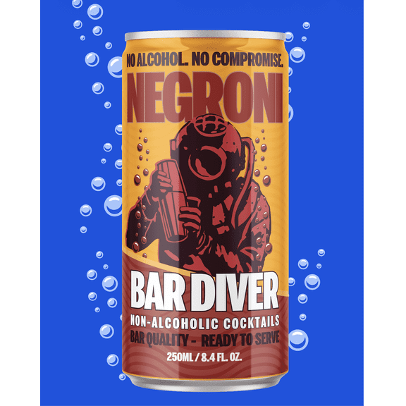 Bar Diver NA Negroni Mocktail