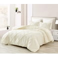 thumbnail image 2 of Chezmoi Collection Contemporary Ruffle Diamond Luxury 3 Piece Bedding Set, Queen, 2 of 8