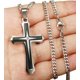 thumbnail image 4 of Collar con colgante de cruz de acero inoxidable para hombre, 4 of 5