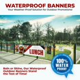 thumbnail image 5 of Lunch Large Banners and Signs for Outdoor by DreamController-Polyester Banner with 4 Holes for Easy Hang Indoor & Outdoor| 6x2 Feet HD Banner to Promote Food & Beverages | Made in USA, 5 of 6