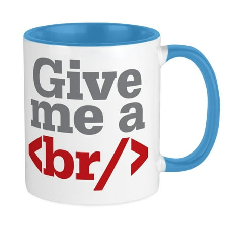 

CafePress - Give Me A Break HTML Mug - Ceramic Coffee Tea Novelty Mug Cup 11 oz