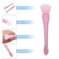 thumbnail image 4 of 2 Pcs Silicone Face Mask Brushes Face Mask Applicator Brushes Soft Silicone Brushes Pink Blue, 4 of 6