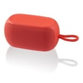 onn. Small Rugged Speaker with Bluetooth Wireless Technology, Red