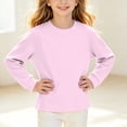 thumbnail image 5 of Abcomgle Sweatshirts for Girls 14-16 Cute Crewneck Long Sleeve Girls Pullover Top Drop Shoulder Solid Color Sweaters for Girls 10-12 Fleece Winter School Clothes for Teen Girls, 5 of 6