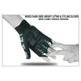 thumbnail image 5 of Wheelchair User Gloves Mobility Disability Fingerless Long Thumb Leather Palm for Men and Women Workout Weight Lifting, Cycling, Driving Gloves New Green Camo Design Unisex XXL, 5 of 9