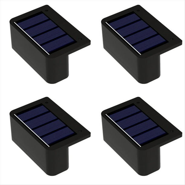 4 Lámparas Solares de Pared para Exteriores, Impermeables, con Energía Solar, para Porche, Jardín, Patio, Balcón.