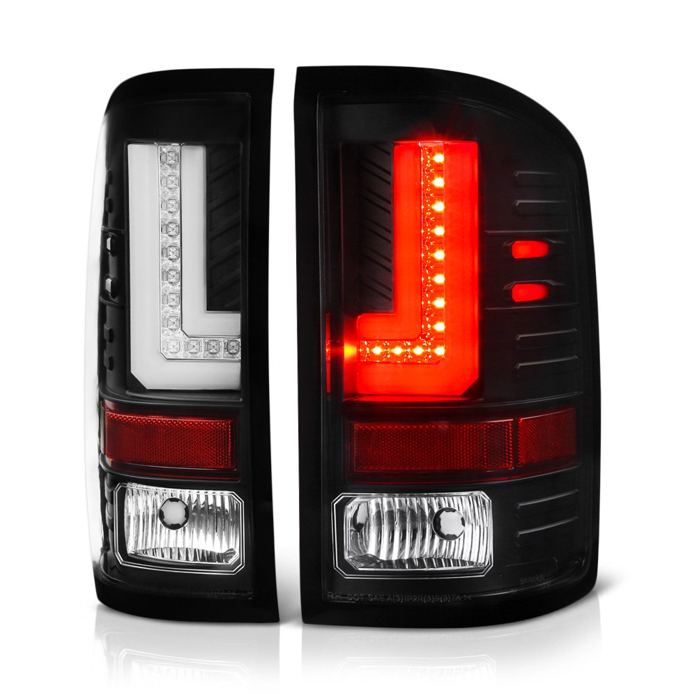 VIPMotoZ 20162018 GMC Sierra 1500 LShape Neon Tube LED Tail Lights
