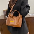 thumbnail image 3 of Bolso de mano de diseño retro para mujer, nueva colección de otoño 2025, diseño minoritario coreano, bolso bandolera tipo cubo., 3 of 10