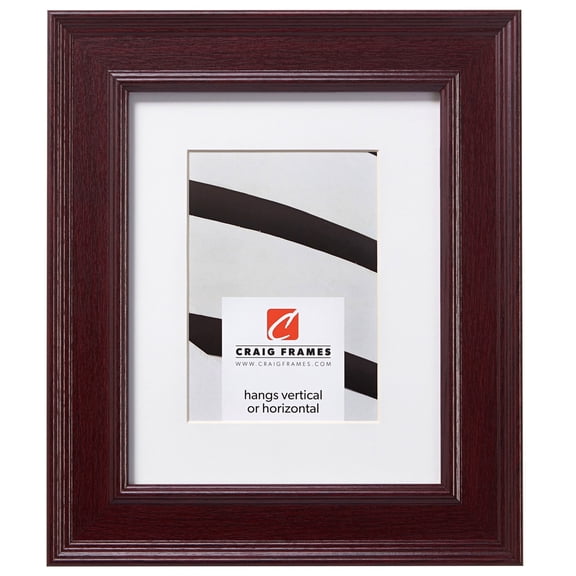 Craig Frames Revival, 20x30 inch Mahogany Red Picture Frame Matted for a 16x24 Photo