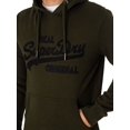 thumbnail image 4 of Superdry Embroidered Pullover Hoodie, Green, 4 of 5