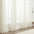 thumbnail image 2 of Chanasya White Ivory Sheer Curtains for Living Room - 63 Inch Panels - Embroidered Luxury Vine Patterned Voile Chic Sheer Curtain Panels for Bedroom Kitchen Dining Room - Light Filtering 2 Panel Set, 2 of 6