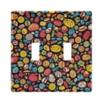 thumbnail image 5 of WOBOGO A Variety Of Snack Patterns 3-hole Switch Plates PC Flame Retardant Plastic Material Glossy Finish Smooth Touch 6.37x4.48x0.27in, 5 of 8